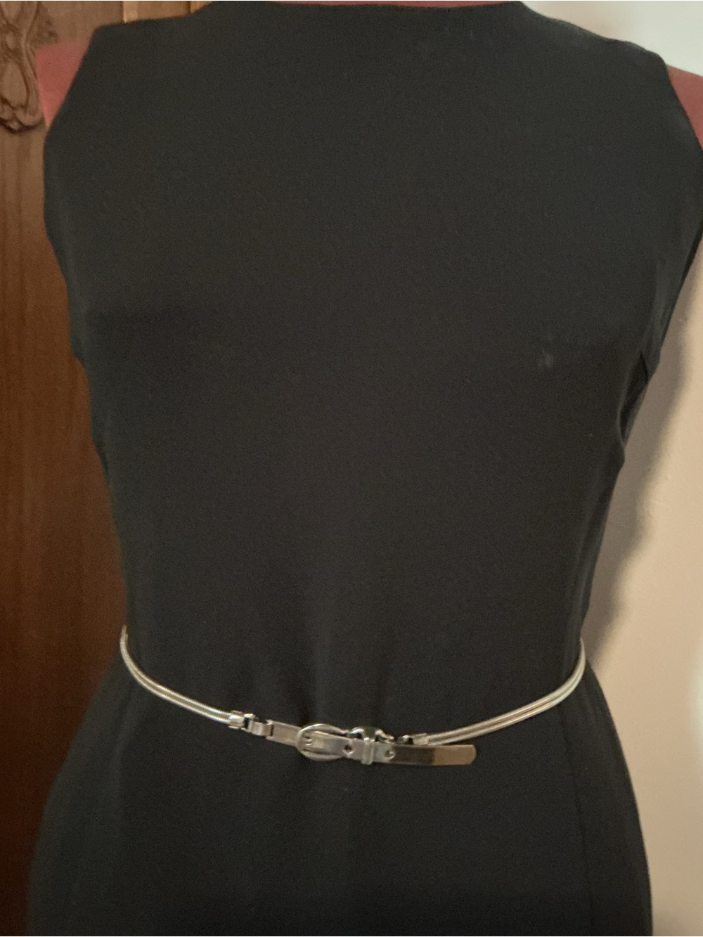 Vintage Silver Snake Chain Belt with Buckle - Picture 9 of 12